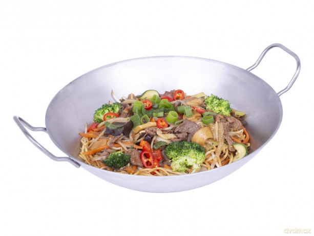 chg Pfanne WOK silber 14,0 cm