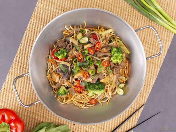 chg Pfanne WOK silber 14,0 cm