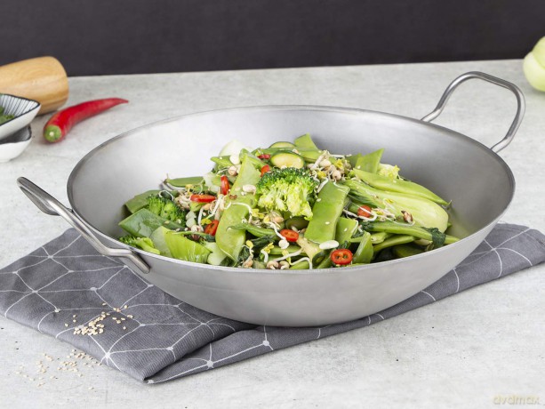 chg Pfanne WOK silber 14,0 cm