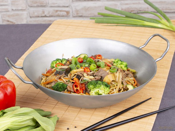chg Pfanne WOK silber 14,0 cm