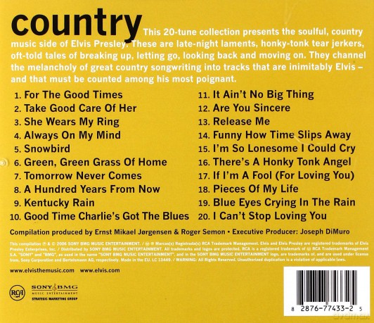 Elvis Presley: Elvis Country [CD]