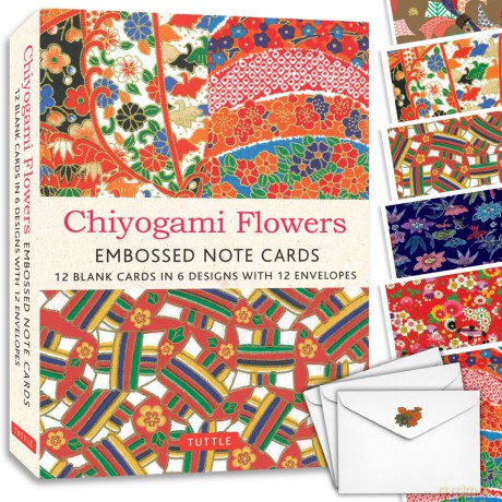 Chiyogami Flowers Note Cards 12 [KSIĄŻKA]