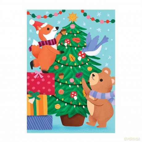 Christmas Critters Greeting Card Puzzle [KSIĄŻKA]