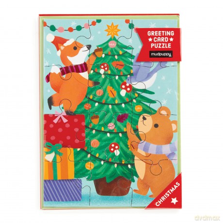 Christmas Critters Greeting Card Puzzle [KSIĄŻKA]