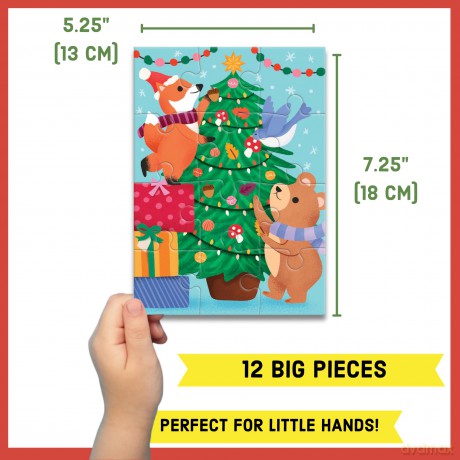 Christmas Critters Greeting Card Puzzle [KSIĄŻKA]