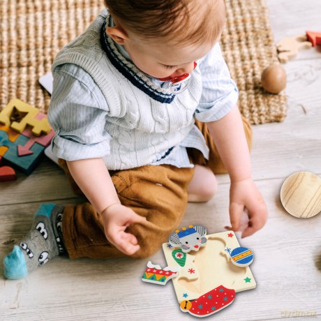 Christmas Set of 4 Wood Puzzles [KSIĄŻKA]
