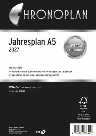 Chronoplan: CHRONOPLAN Kalendereinlage 2026 Jahrespl