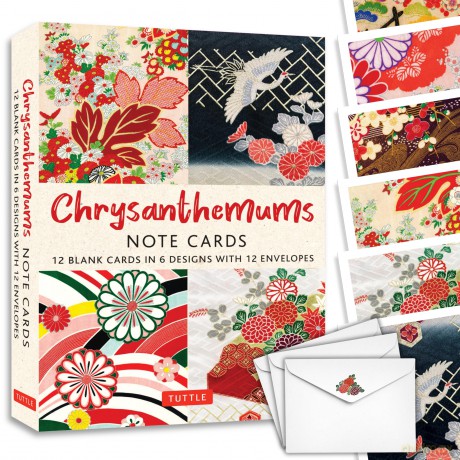 Chrysanthemums 12 Note Cards [KSIĄŻKA]