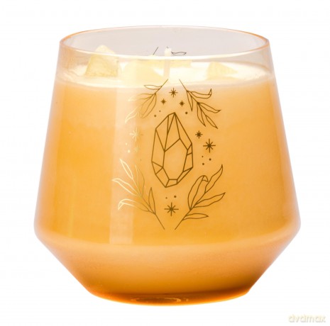 Citrine Crystal Healing Scented Glass Candle [KSIĄŻKA]