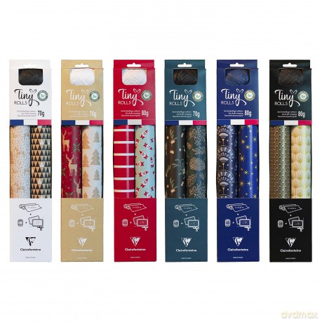 Clairefontaine: Clairefontaine Geschenkpapier Set Tiny R