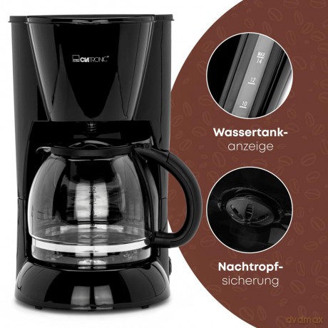 CLATRONIC KA 3473 Kaffeemaschine schwarz