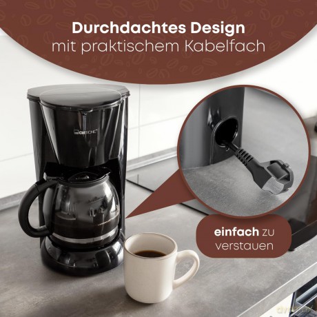 CLATRONIC KA 3473 Kaffeemaschine schwarz