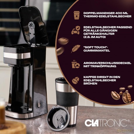 CLATRONIC KA 3733 Kaffeemaschine schwarz