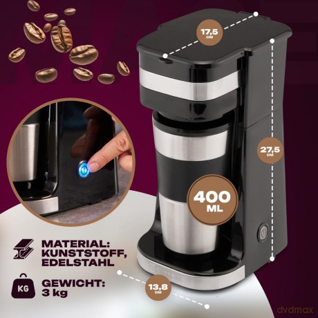 CLATRONIC KA 3733 Kaffeemaschine schwarz