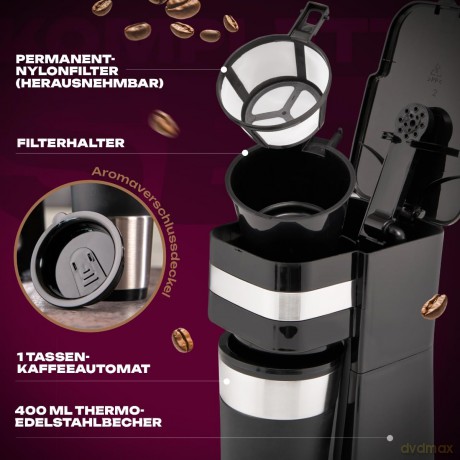 CLATRONIC KA 3733 Kaffeemaschine schwarz