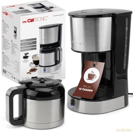 Clatronic: CLATRONIC KA 3805 Kaffeemaschine silber,