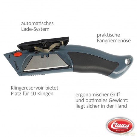 Clauss: Clauss Cuttermesser grau 18 mm