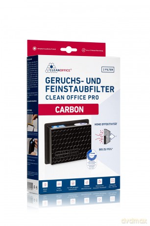 Schwarz 150 X 120 X 50 Mm 16/8: Clean Office PRO Carbon 2er Pack Feinsta