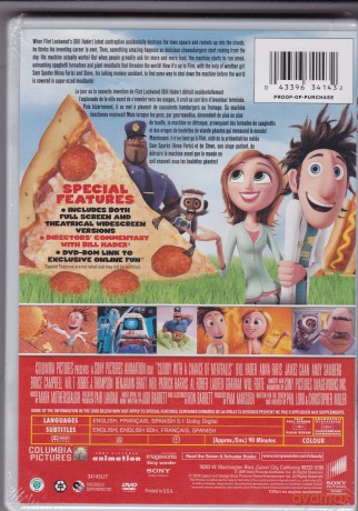Cloudy With A Chance Of Meatballs [DVD]