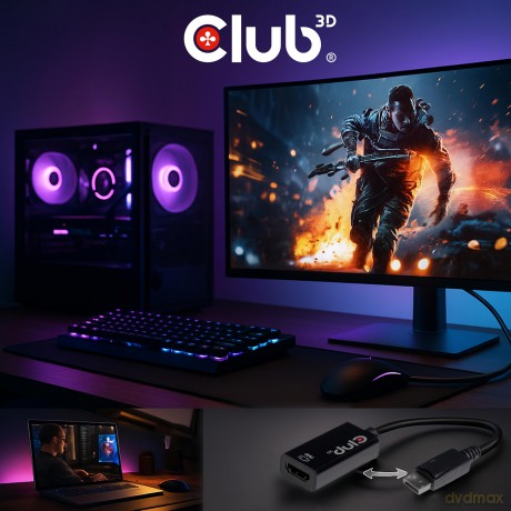 Club3D Adapter DisplayPort > HDMI 2.0b H