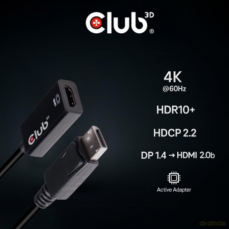 Club3D Adapter DisplayPort > HDMI 2.0b H