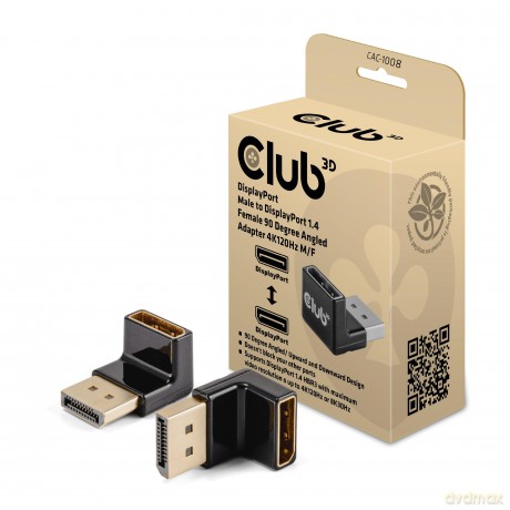 Club3D Adapter DP > DP 1.4 90 abgewinkel
