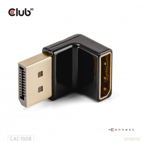 Club3D Adapter DP > DP 1.4 90 abgewinkel