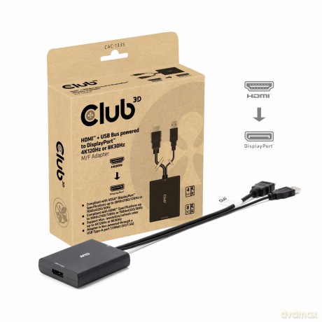 Club3D Adapter HDMI + MicroUSB > DP 4