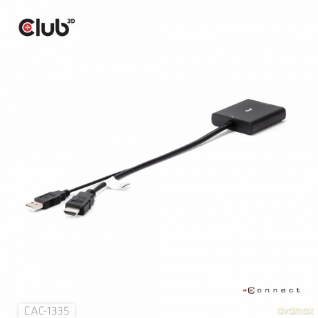 Club3D Adapter HDMI + MicroUSB > DP 4