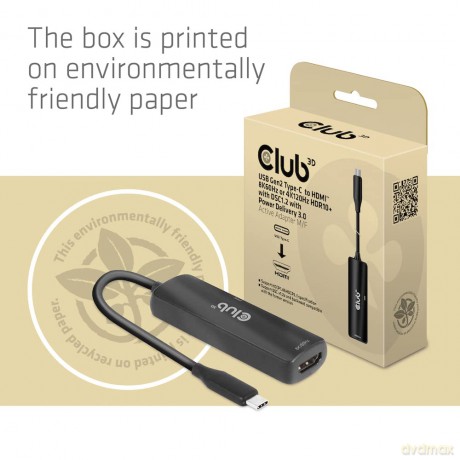 Club3D Adapter USB 3.2 Typ C > HDMI 2.1