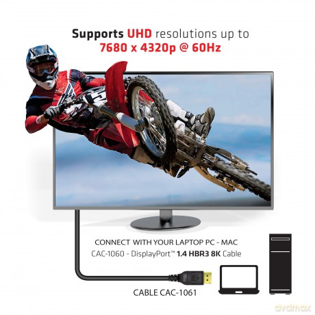 Club3D DisplayPort-Kabel 1.4 HBR3 32,4Gb