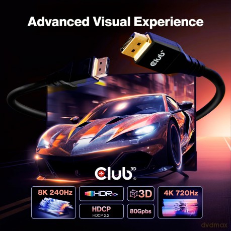 Club3D DP-Kabel 2.1 DP80 zertifiziert 2m