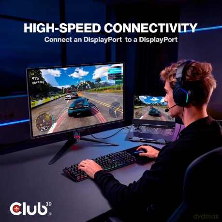 Club3D DP-Kabel 2.1 DP80 zertifiziert 2m