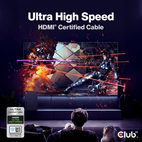 Club3D HDMI-Kabel A -> A 2.1 Ultra High