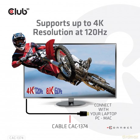 Club3D HDMI-Kabel A -> A 2.1 Ultra High