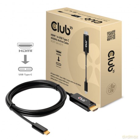 Club3D HDMI-Kabel A -> USB-C aktiv