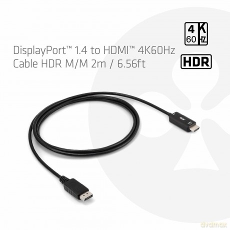 Club3D Kabel DisplayPort 1.4 > HDMI HDR