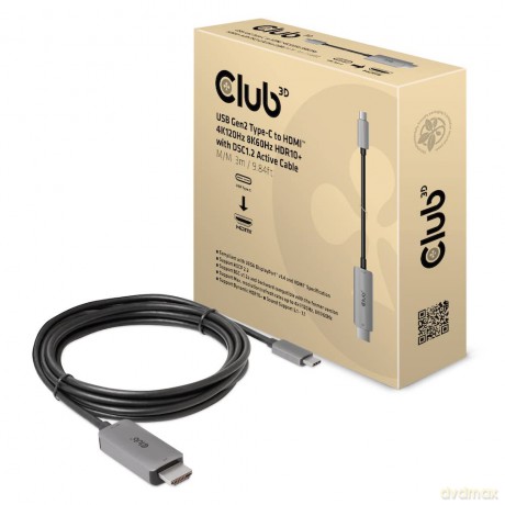 Club3D Kabel USB 3.2 Typ C > HDMI 2.1