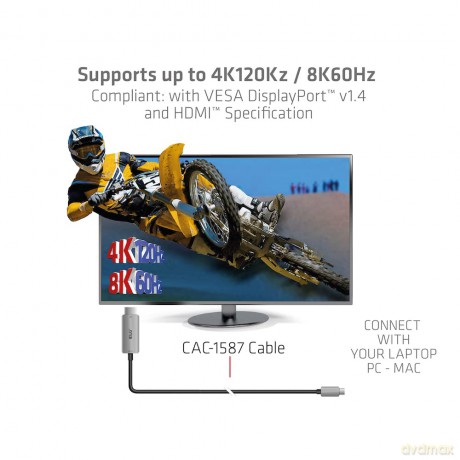 Club3D Kabel USB 3.2 Typ C > HDMI 2.1
