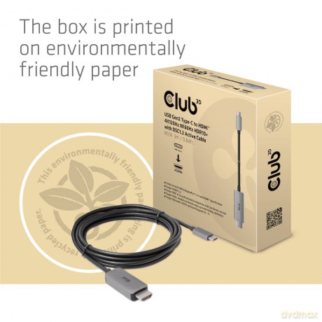 Club3D Kabel USB 3.2 Typ C > HDMI 2.1