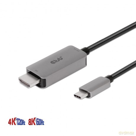 Club3D Kabel USB 3.2 Typ C > HDMI 2.1