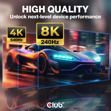 Club3D Kabel USB-C 80Gbps zertifi. PD240