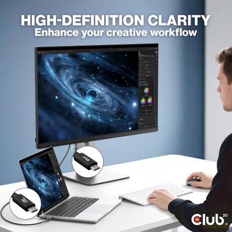 Club3D Kabel USB-C 80Gbps zertifi. PD240