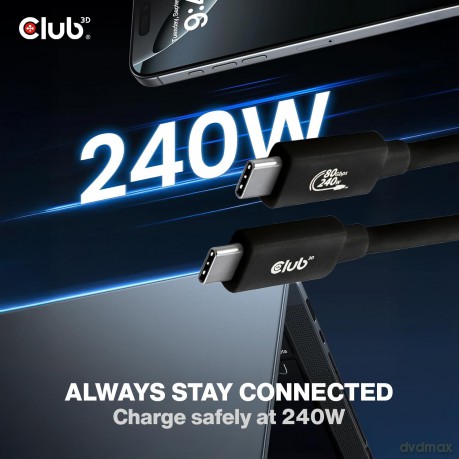 Club3D Kabel USB-C 80Gbps zertifi. PD240