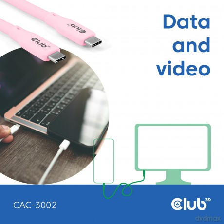 Club3D Lifestyle USB-C Kabel PD 240W,20G