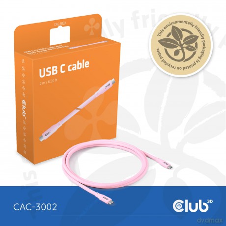 Club3D Lifestyle USB-C Kabel PD 240W,20G