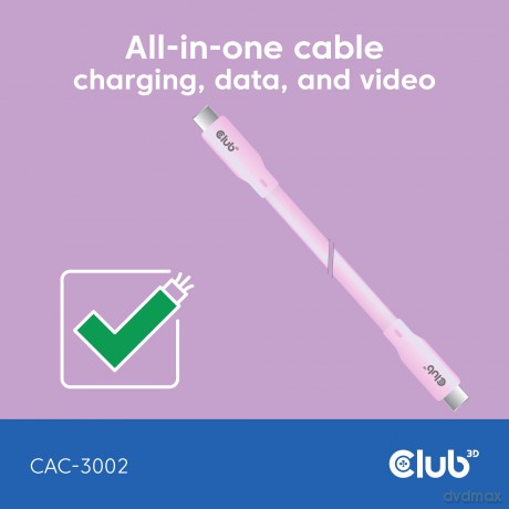 Club3D Lifestyle USB-C Kabel PD 240W,20G