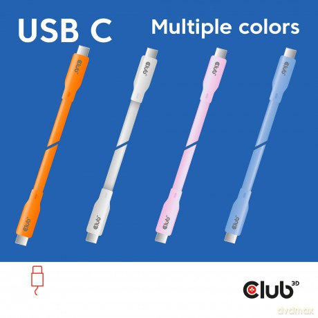 Club3D Lifestyle USB-C Kabel PD 240W,20G