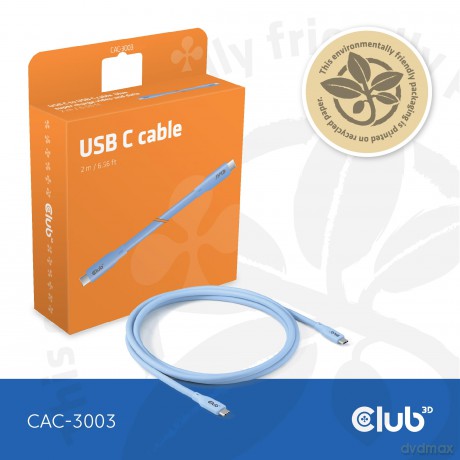 Club3D Lifestyle USB-C Kabel PD 240W,20G