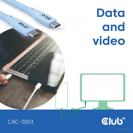 Club3D Lifestyle USB-C Kabel PD 240W,20G